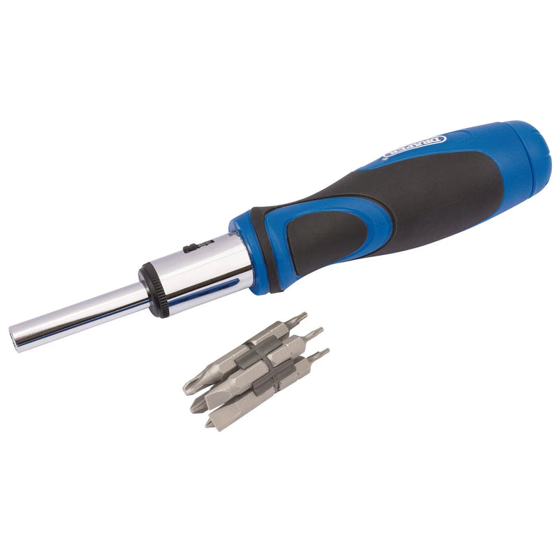 Draper Ratchet Screwdriver and Bit Set 13 Piece