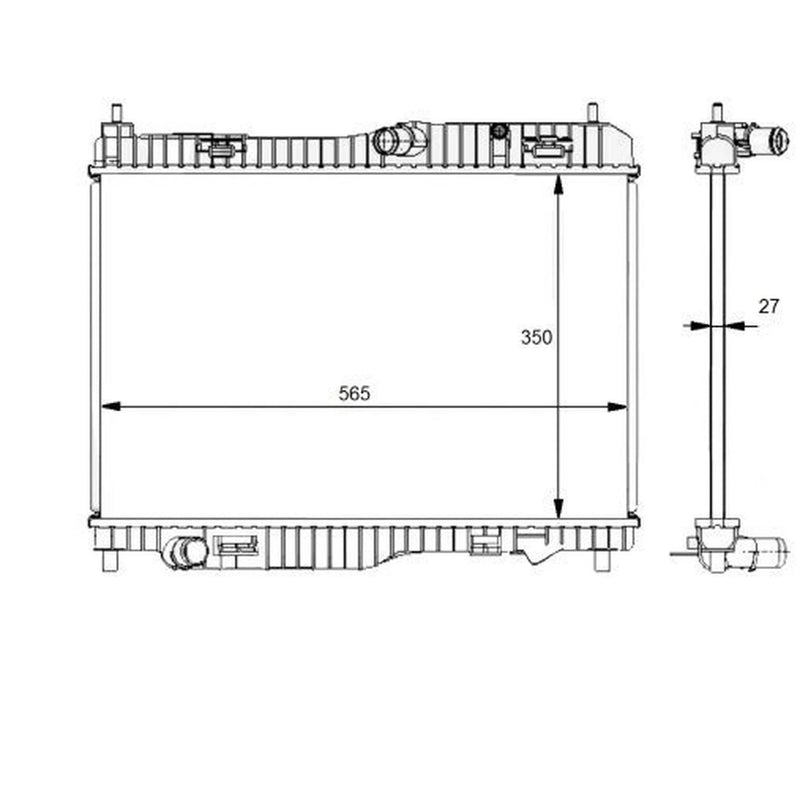 NRF Engine Radiator 59134