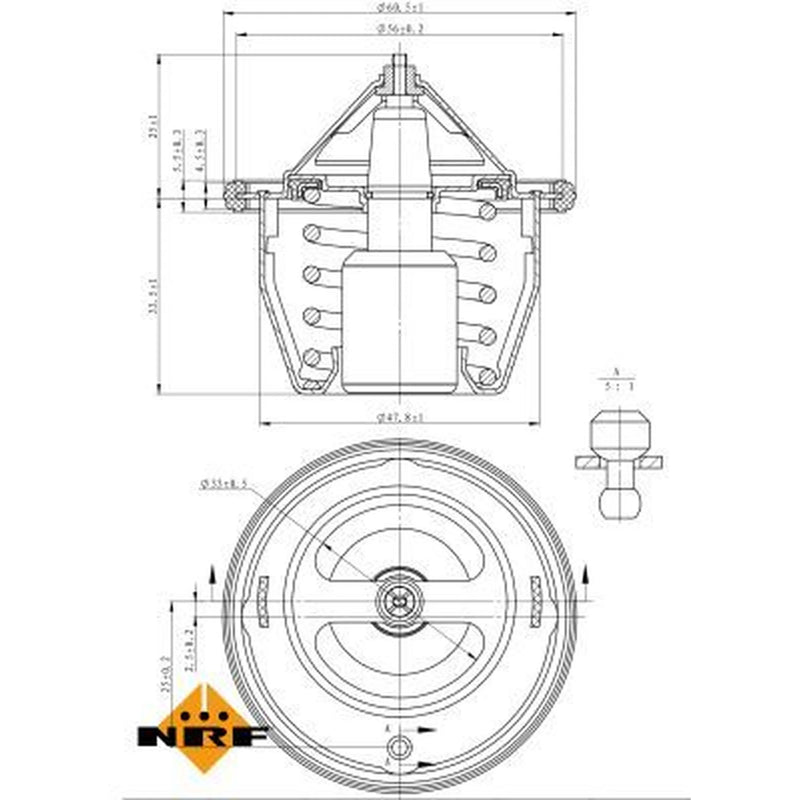 NRF Thermostat,Coolant 725012