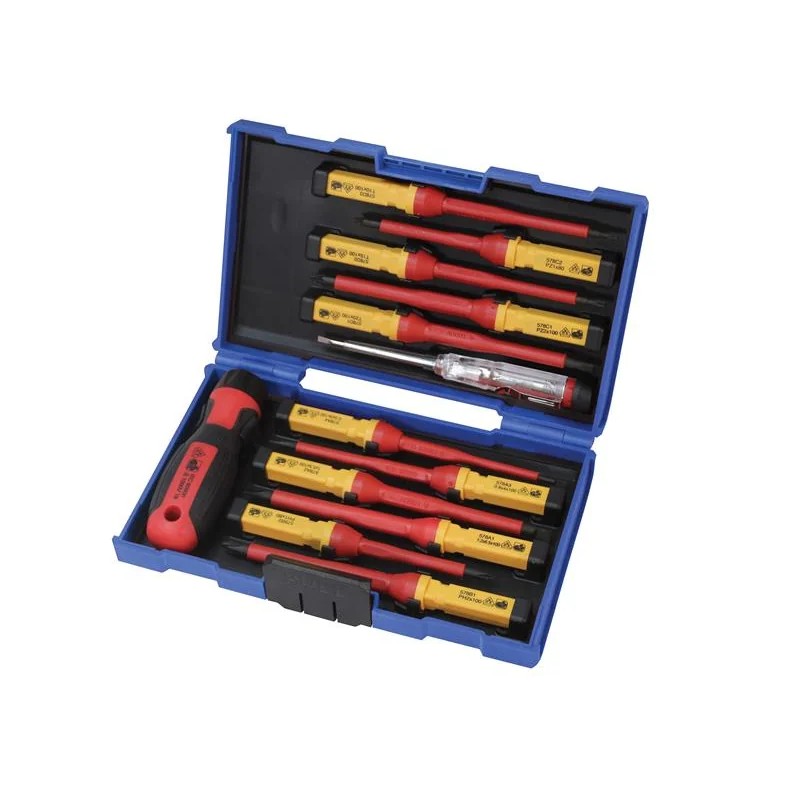 Faithfull Interchangeable VDE Screwdriver Set, 13 Piece - FAISDVDES13I