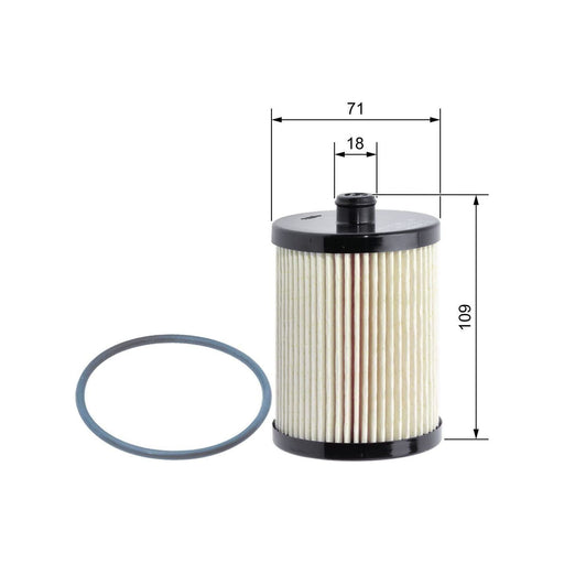 Genuine Bosch Car Fuel Filter N2005 Fits Volvo Xc90 D5 - 2.4 - 05-14 F026402005 Bosch  - Town Parts