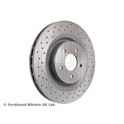 Blue Print 2 x Perforated/Vented Front Brake Discs ADJ134340