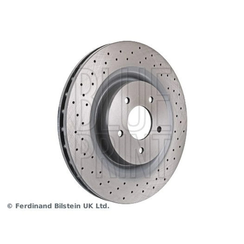 Blue Print 2 x Perforated/Vented Front Brake Discs ADJ134340