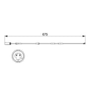 Bosch Brake Pad Wear Sensor Front 1 987 473 516