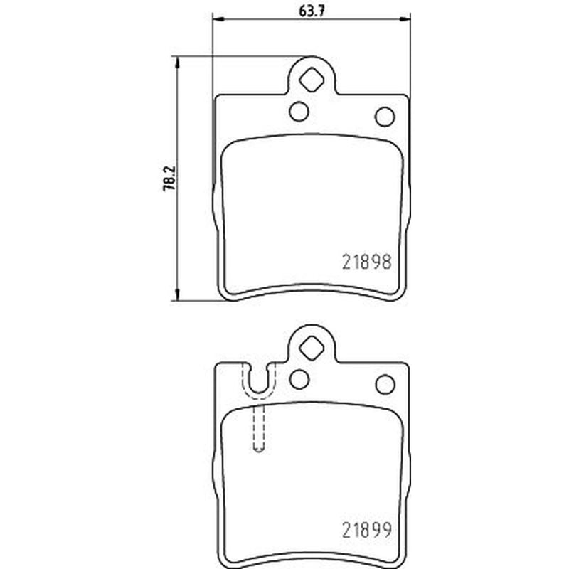DON Rear Brake Pad Set PCP1075