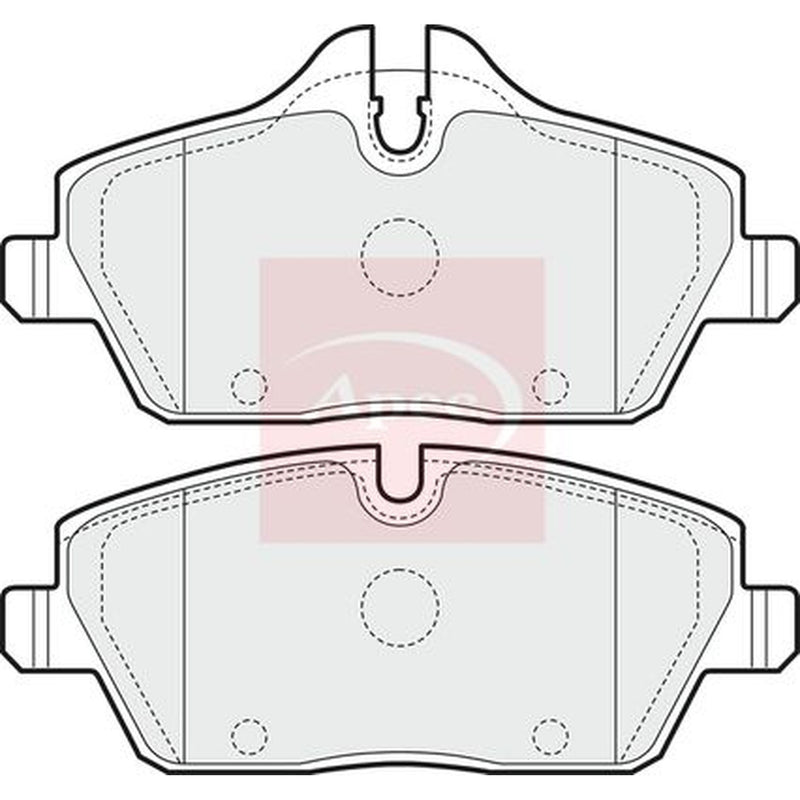 Apec Front Brake Pad Set PAD1443