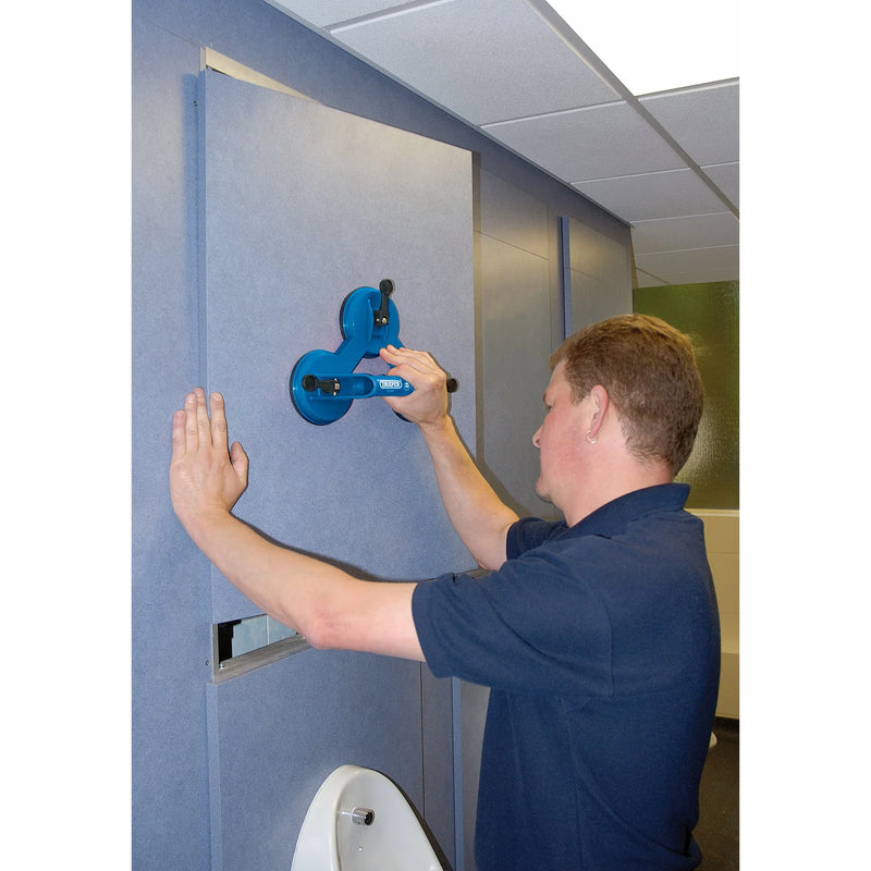 Draper Triple Suction Lifter 75kg Capacity
