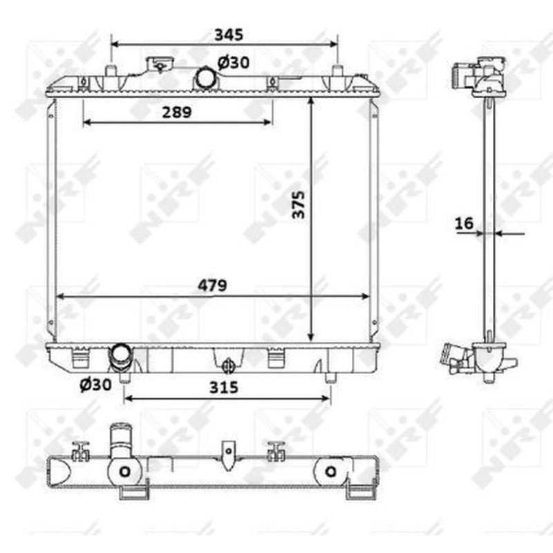 NRF Engine Radiator 53918