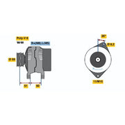 Bosch Car Alternator 12V 0 986 049 061