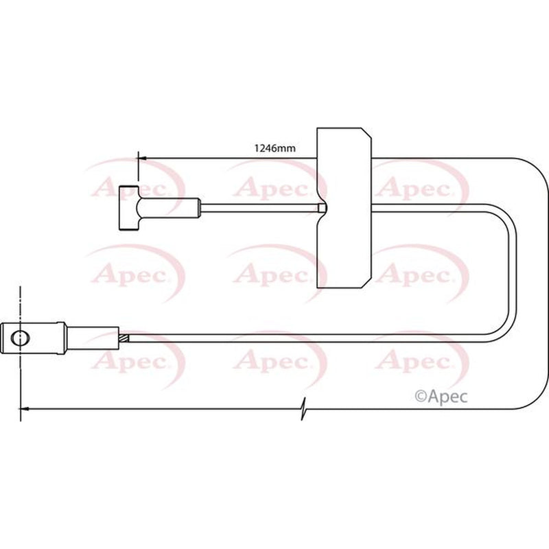 Apec Handbrake Cable Centre CAB1495