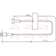Apec Handbrake Cable Centre CAB1495