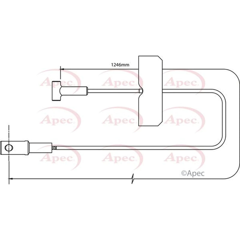 Apec Handbrake Cable Centre CAB1495