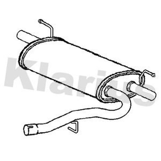 Klarius Box With Tail Pipe Rear FE1079D
