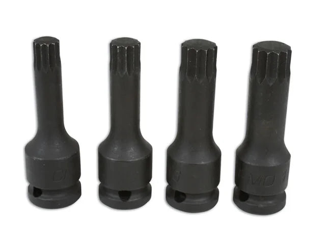 Laser Tools Spline Bit Set 1/2"D 4pc - PL
