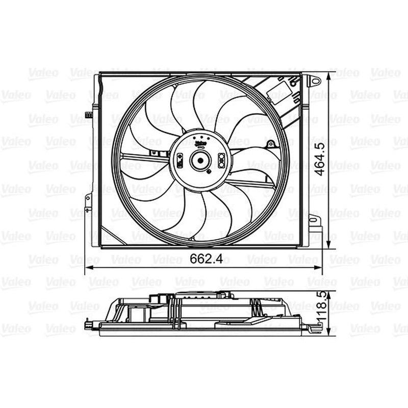 Valeo Engine Cooling Fan 696881