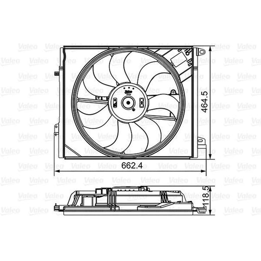 Valeo Engine Cooling Fan 696881