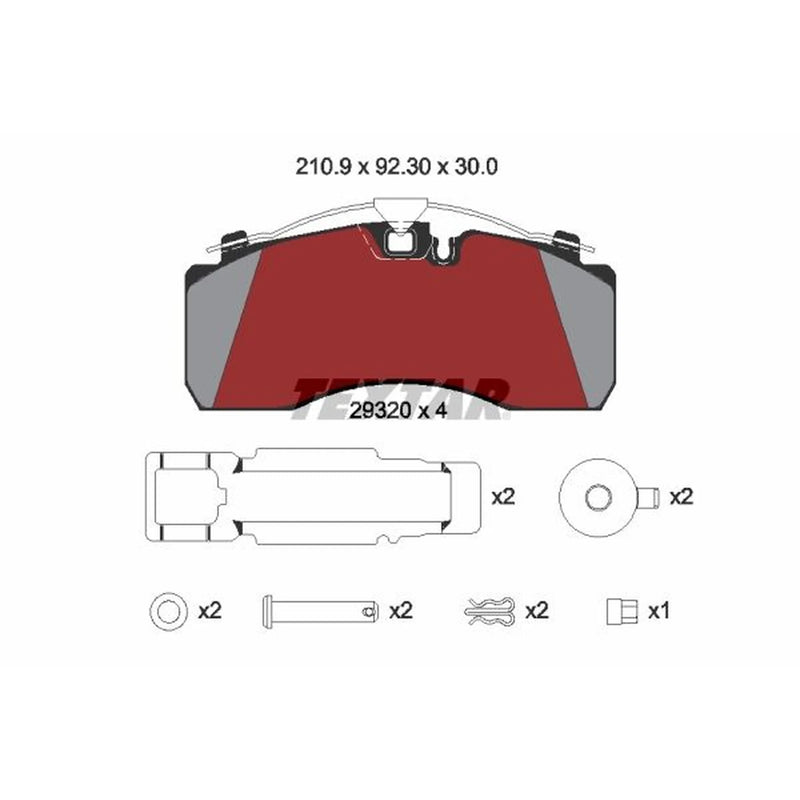 Textar Brake Pad Set 2932004