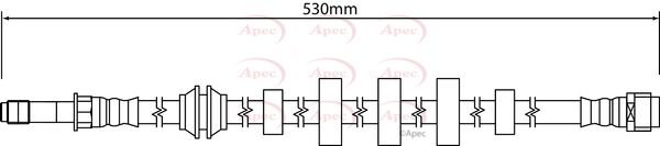 Apec Brake Hydraulic Hose Line Front