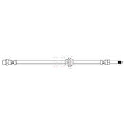 Apec Brake Hydraulic Hose Line Rear HOS4320