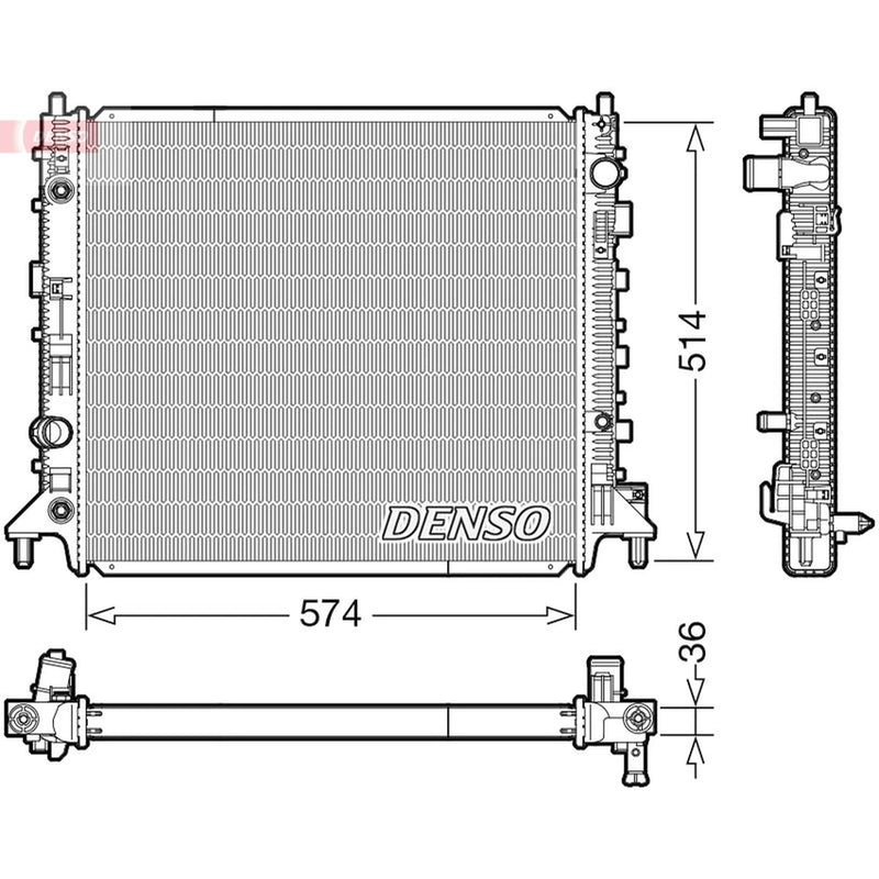 Denso Engine Radiator DRM99013