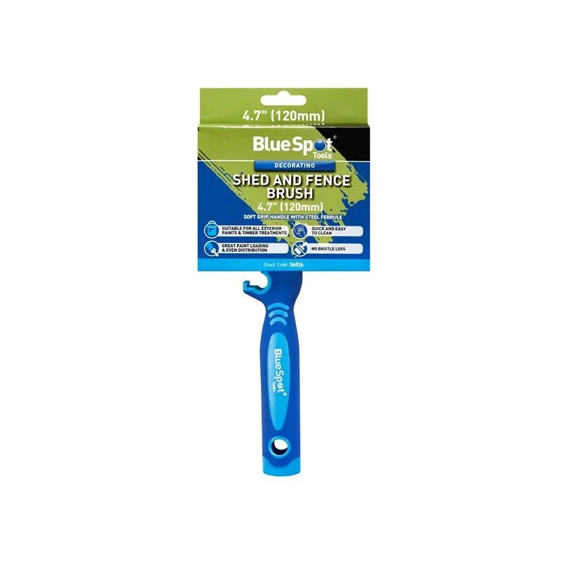BlueSpot Tools Shed and Fence Brush 120mm - 36016