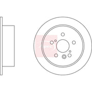 Apec 2 x Solid Rear Brake Discs DSK2581