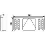 Hella Tail Light / Lamp LED Left 2VP 345 900-091