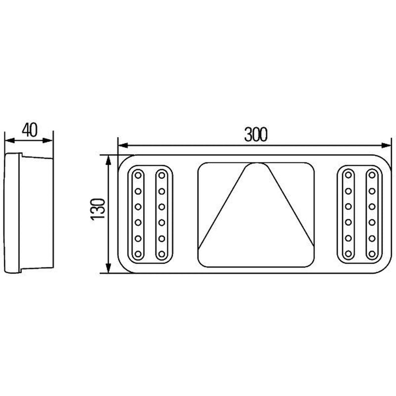 Hella Tail Light / Lamp LED Left 2VP 345 900-091