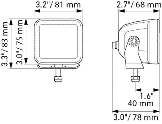Hella High Beam Headlight 1FA 358 176-851