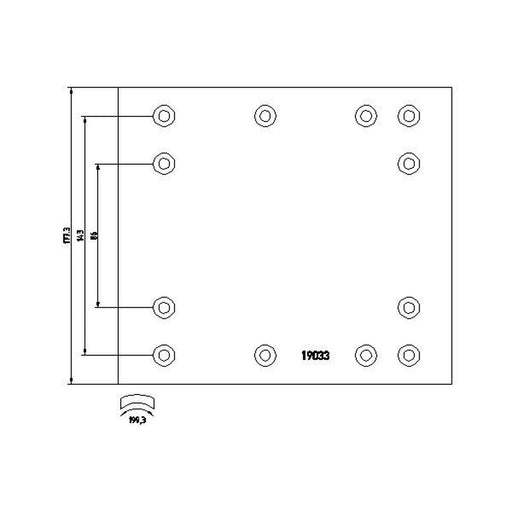 DON Don Cv Brake Lining Set RW34351A7329