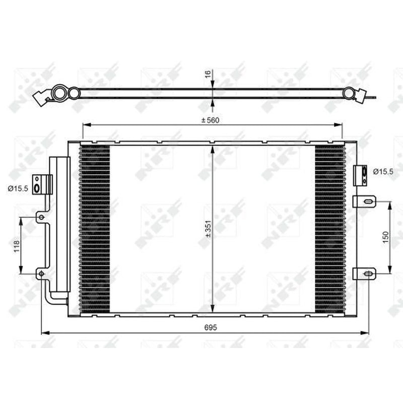 NRF Air Conditioning Condenser 350083