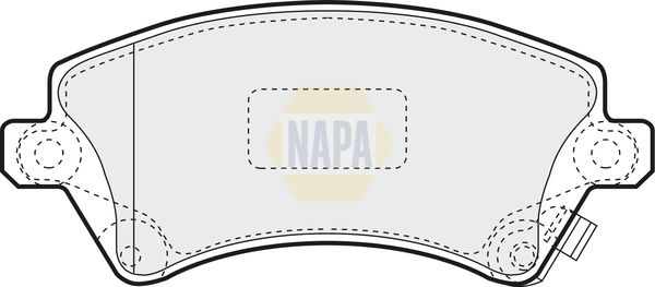 NAPA Front Brake Vented Discs & Pads fits TOYOTA