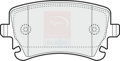 Apec Black Rear Brake Pad Set PAD1298B