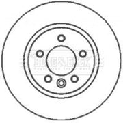 Borg & Beck 2 x Front Brake Discs BBD5931S