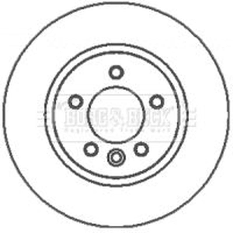 Borg & Beck 2 x Front Brake Discs BBD5931S