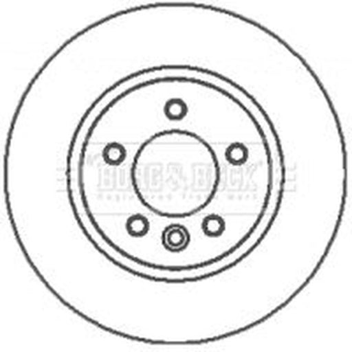 Borg & Beck 2 x Front Brake Discs BBD5931S