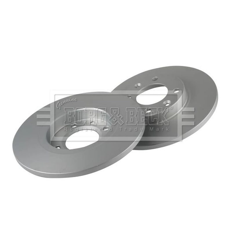 Borg & Beck 2 x Solid Rear Brake Discs BBD5664