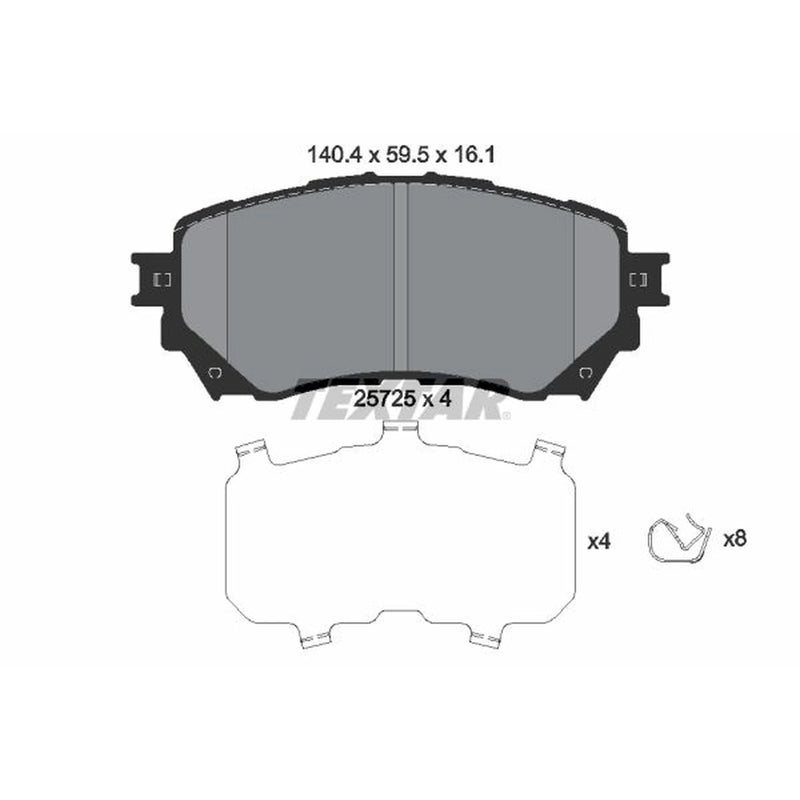 Textar Front Brake Pad Set 2572501