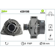 Valeo Car Alternator 12V 439198
