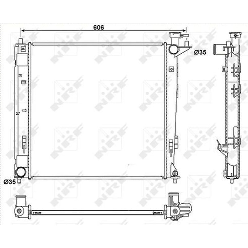 NRF Engine Radiator 53054