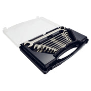 Elora Long Metric Stainless Steel Combination Spanner Set (8 Piece)