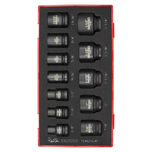 Teng Tools Impact Socket Set 1/2" Drive 16 Pieces