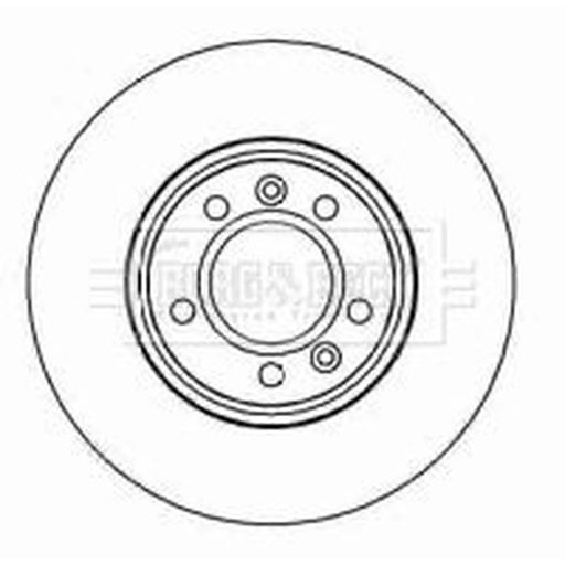 Borg & Beck 2 x Vented Front Brake Discs BBD4443