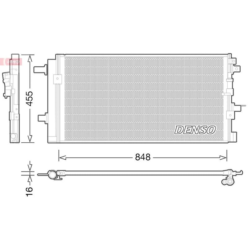 Denso Air Conditioning Condenser DCN02023