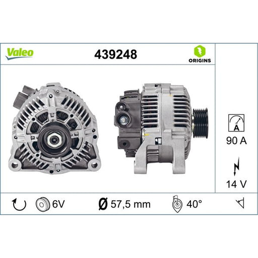 Valeo Car Alternator 12V 439248