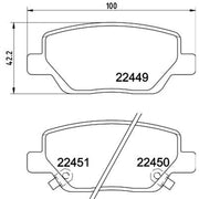 Mintex Rear Brake Pad Set MDB3994