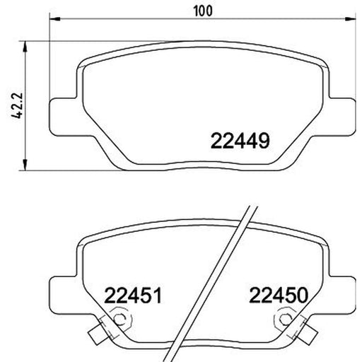 DON Rear Brake Pad Set PCP1910