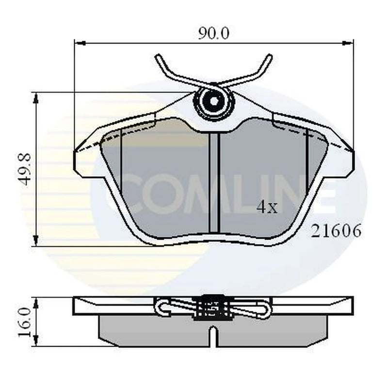 Comline Rear Brake Pad Set CBP01095
