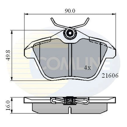 Comline Rear Brake Pad Set CBP01095