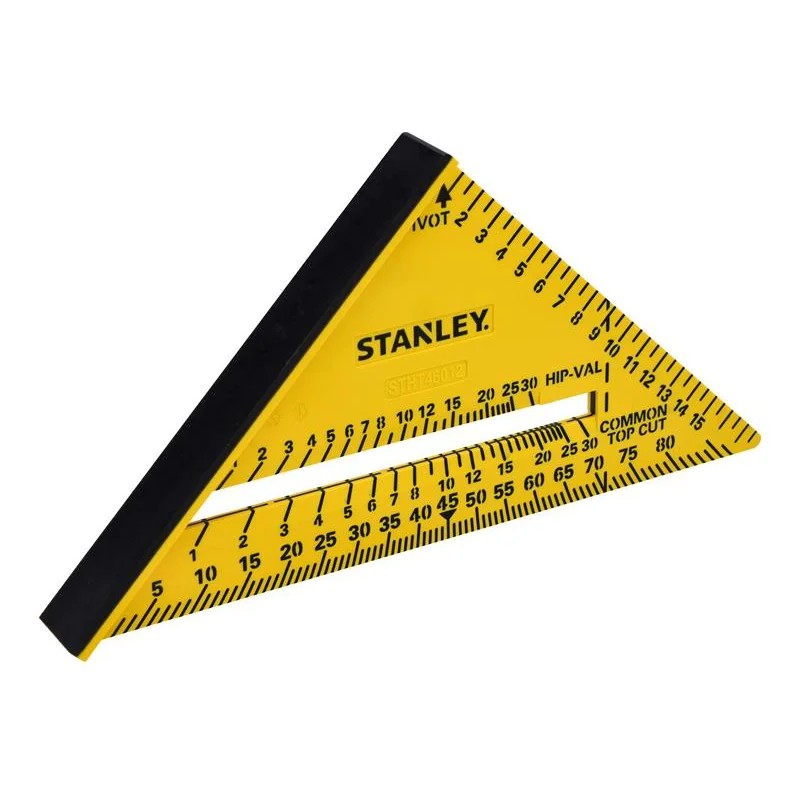 STANLEY® Hand Tools QUICKSQUARE® Dual Colour ABS Rafter Square 180mm